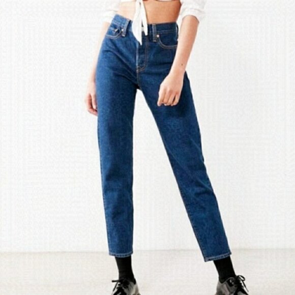 LEVI’S Wedgie Icon Fit Denim Jeans • Med / Dark Wash • US 24 - Picture 1 of 12
